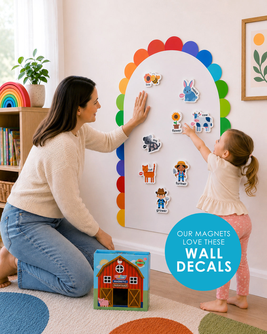 Curious Columbus Magnetic Wall Decal - Peel & Play Design