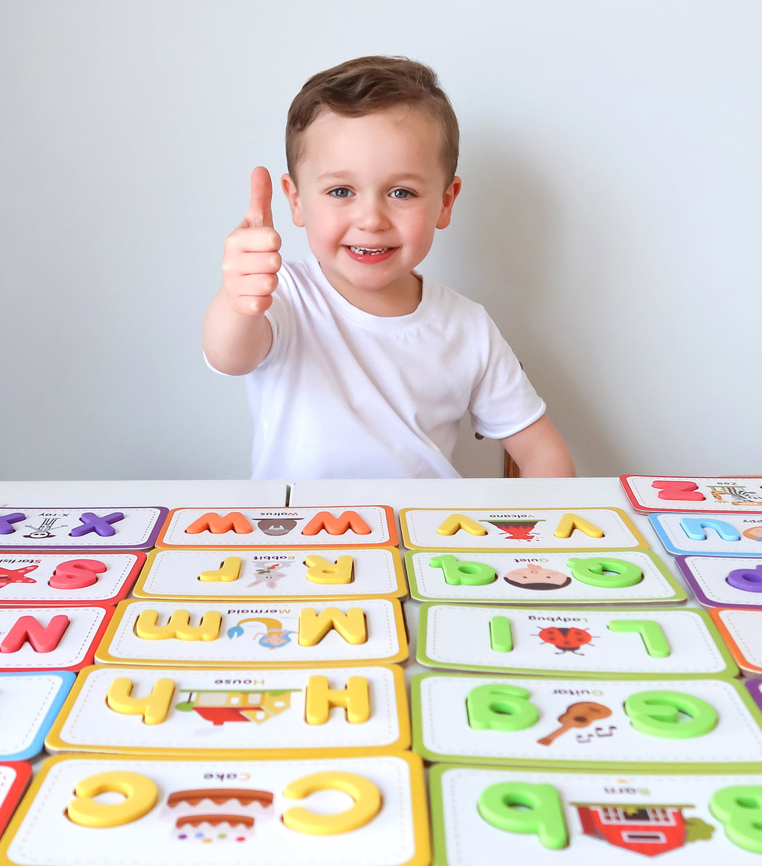 Curious Columbus Flashcards & ABC Magnetic Letters – Alphabet Learning Set