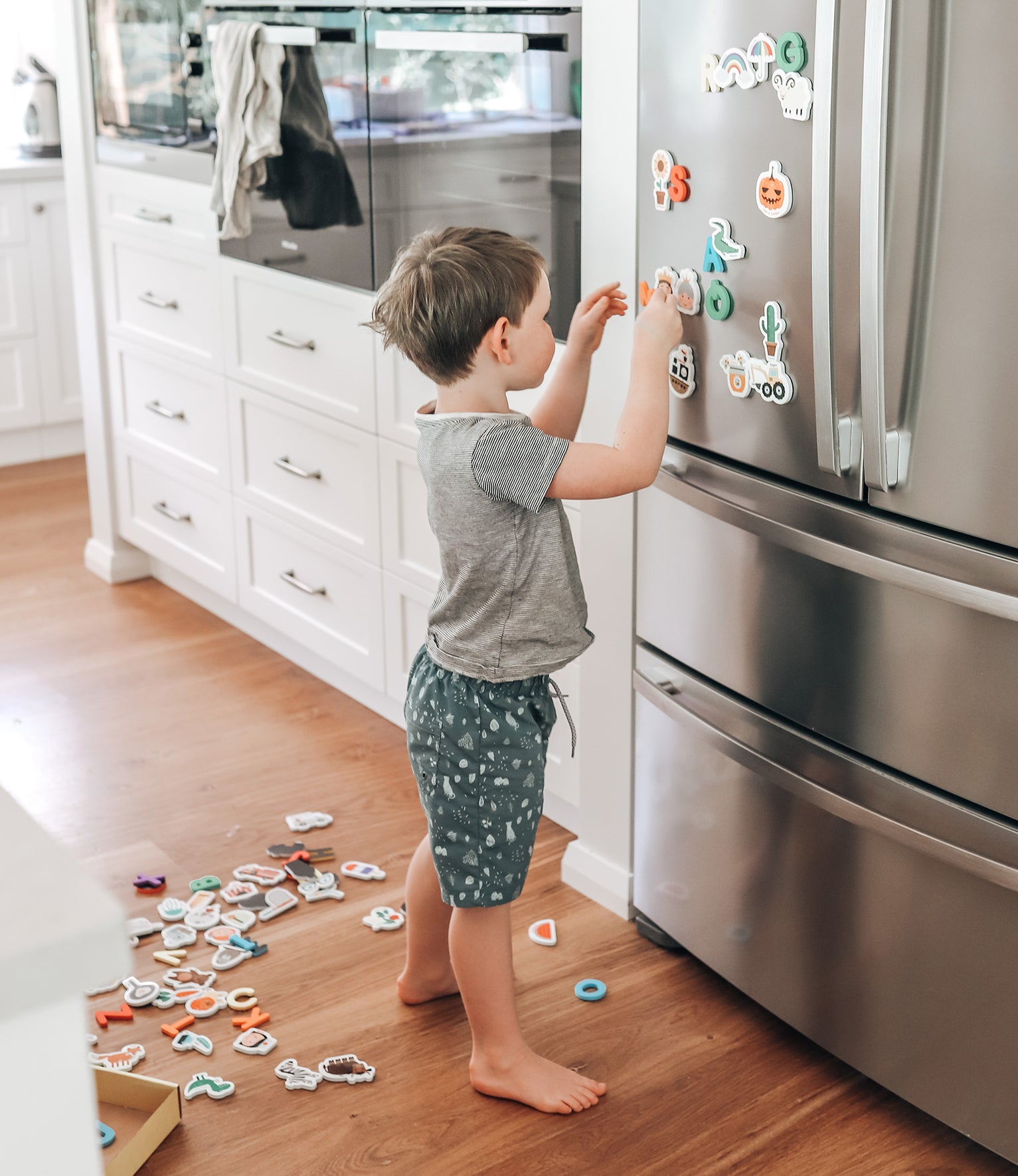 Curious Columbus Magnetic Objects and Letters – 78 Piece Alphabet & Object Magnet Set
