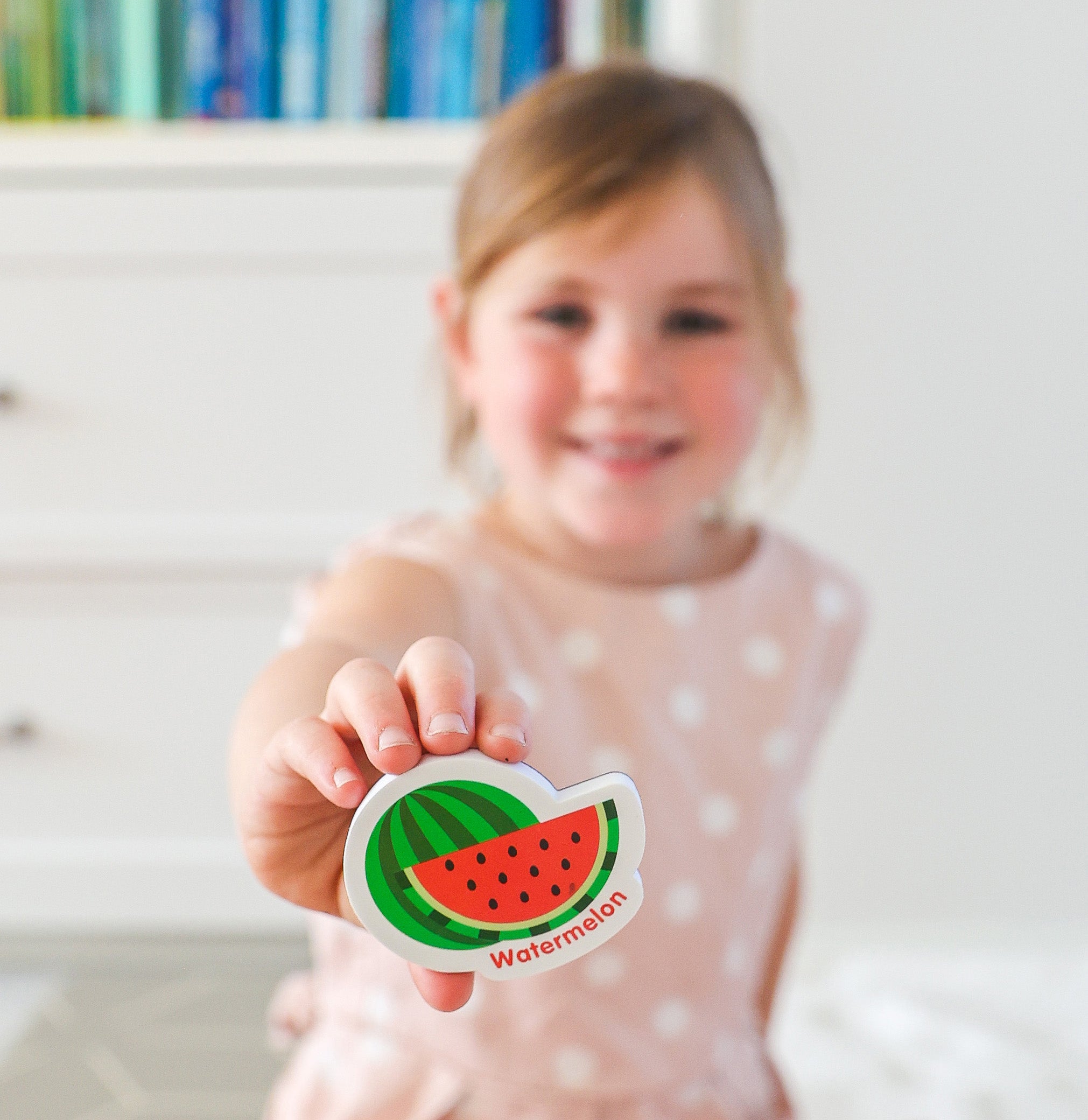 Curious Columbus Magnetic Foods and Letters – 52 Piece Alphabet &amp; Food Magnet Set