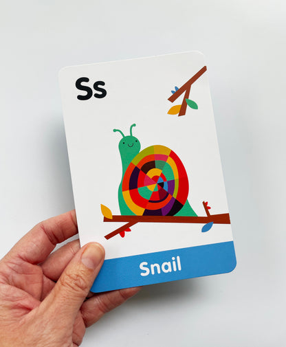 Curious Columbus A-Z uppercase flashcards