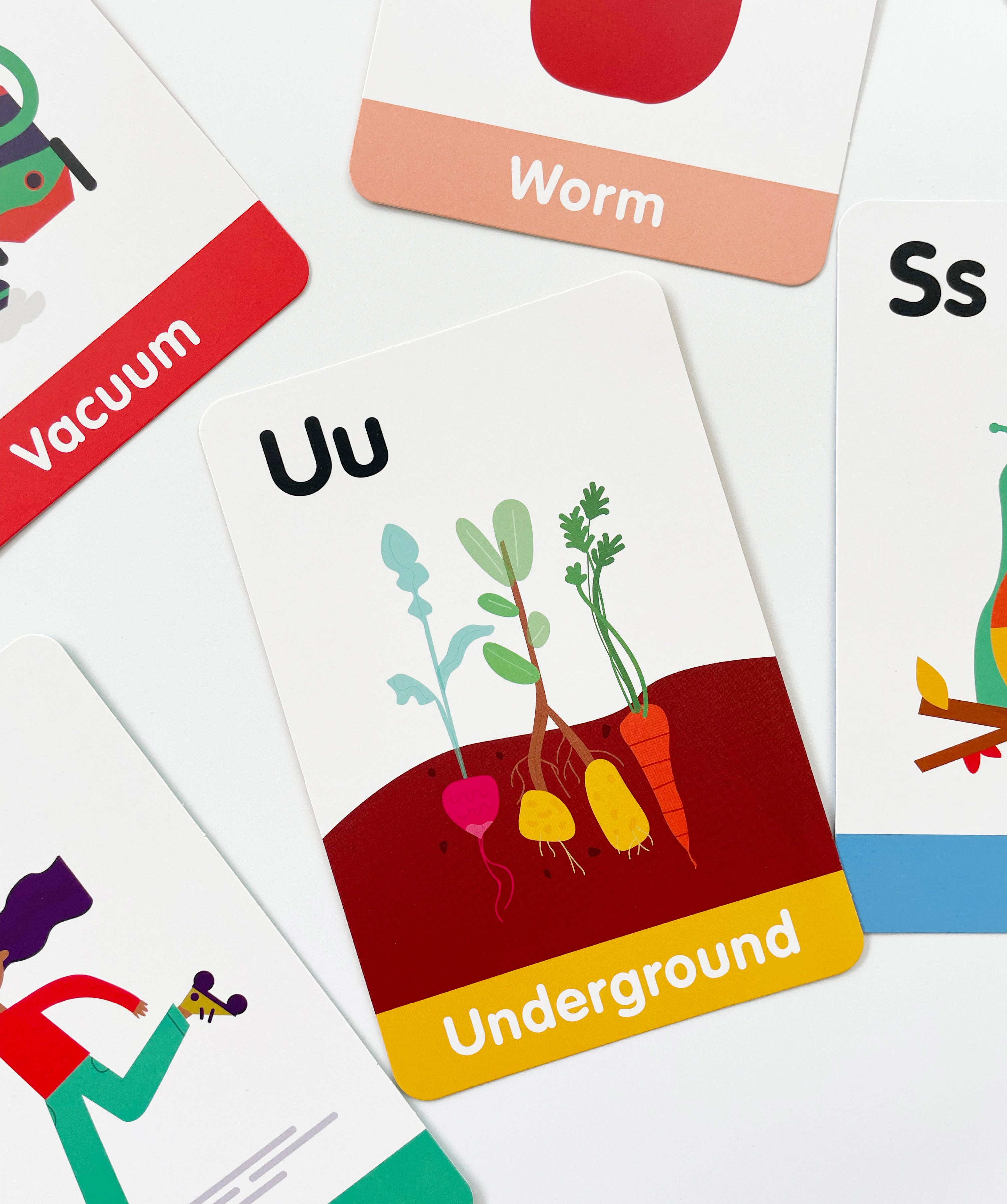 Curious Columbus A-Z uppercase flashcards