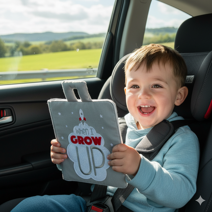 Curious Columbus Fabric Activity Book – When I Grow Up – Interactive Soft People &amp; Professions Book