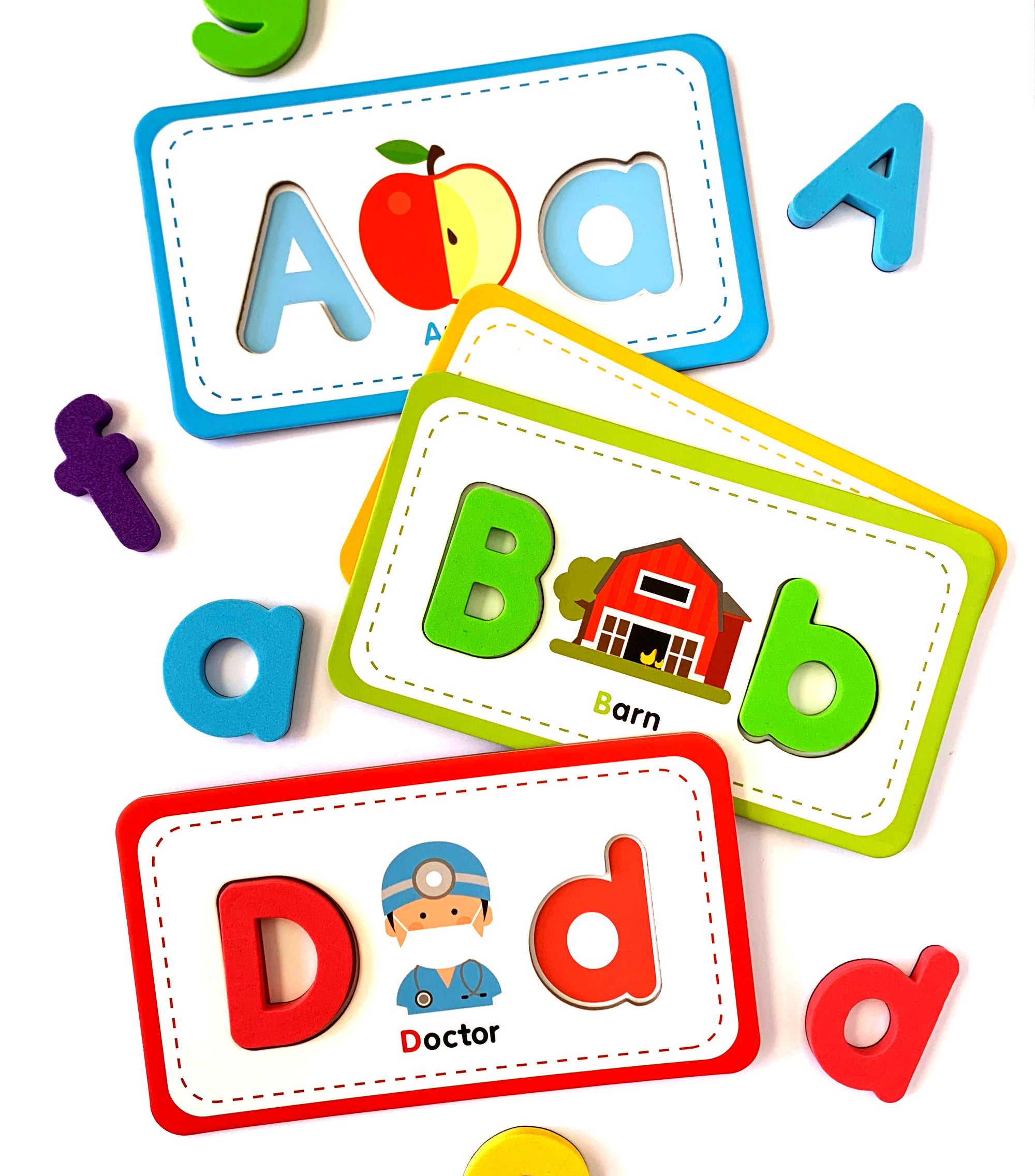 Curious Columbus Flashcards &amp; ABC Magnetic Letters – Alphabet Learning Set