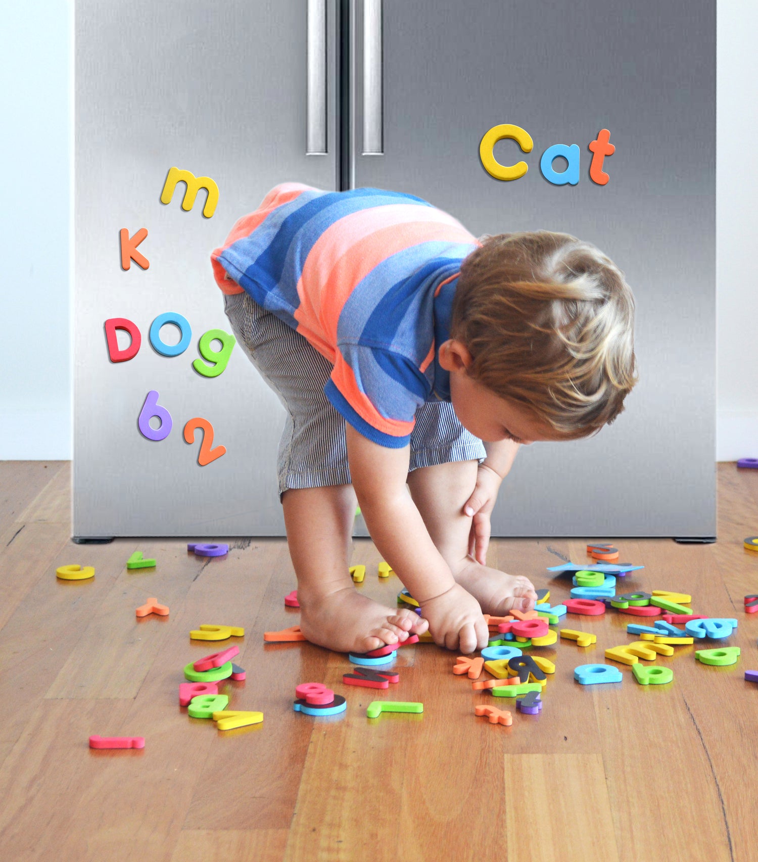 Curious Columbus Magnetic Letters and Numbers – 115 Piece Alphabet &amp; Number Magnet Set