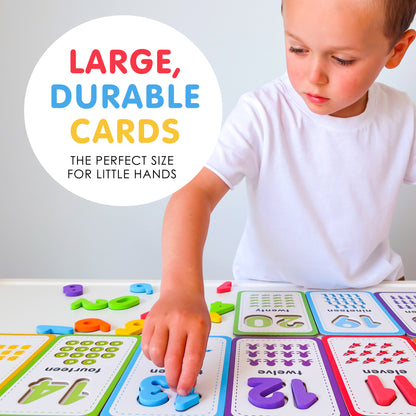 Curious Columbus Flashcards &amp; 123 Magnetic Numbers – Counting &amp; Number Learning Set