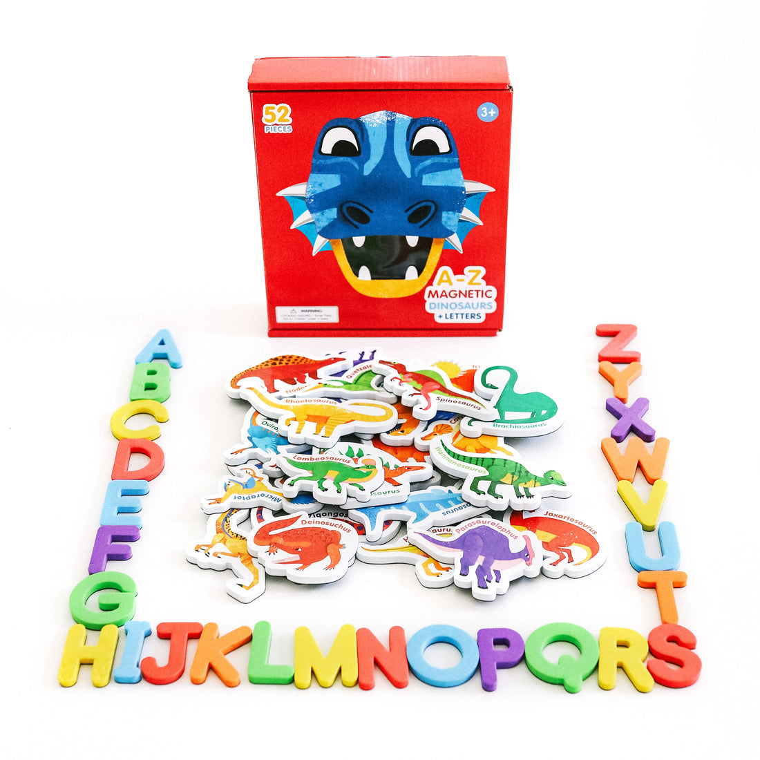 Curious Columbus Magnetic Dinoaurs – 48 Piece Magnetic Play Set