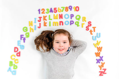 Curious Columbus Magnetic Letters and Numbers – 115 Piece Alphabet &amp; Number Magnet Set