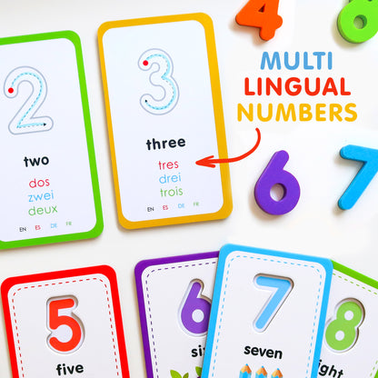 Curious Columbus Flashcards &amp; 123 Magnetic Numbers – Counting &amp; Number Learning Set