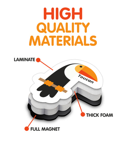 Curious Columbus Magnetic Objects and Letters – 78 Piece Alphabet &amp; Object Magnet Set