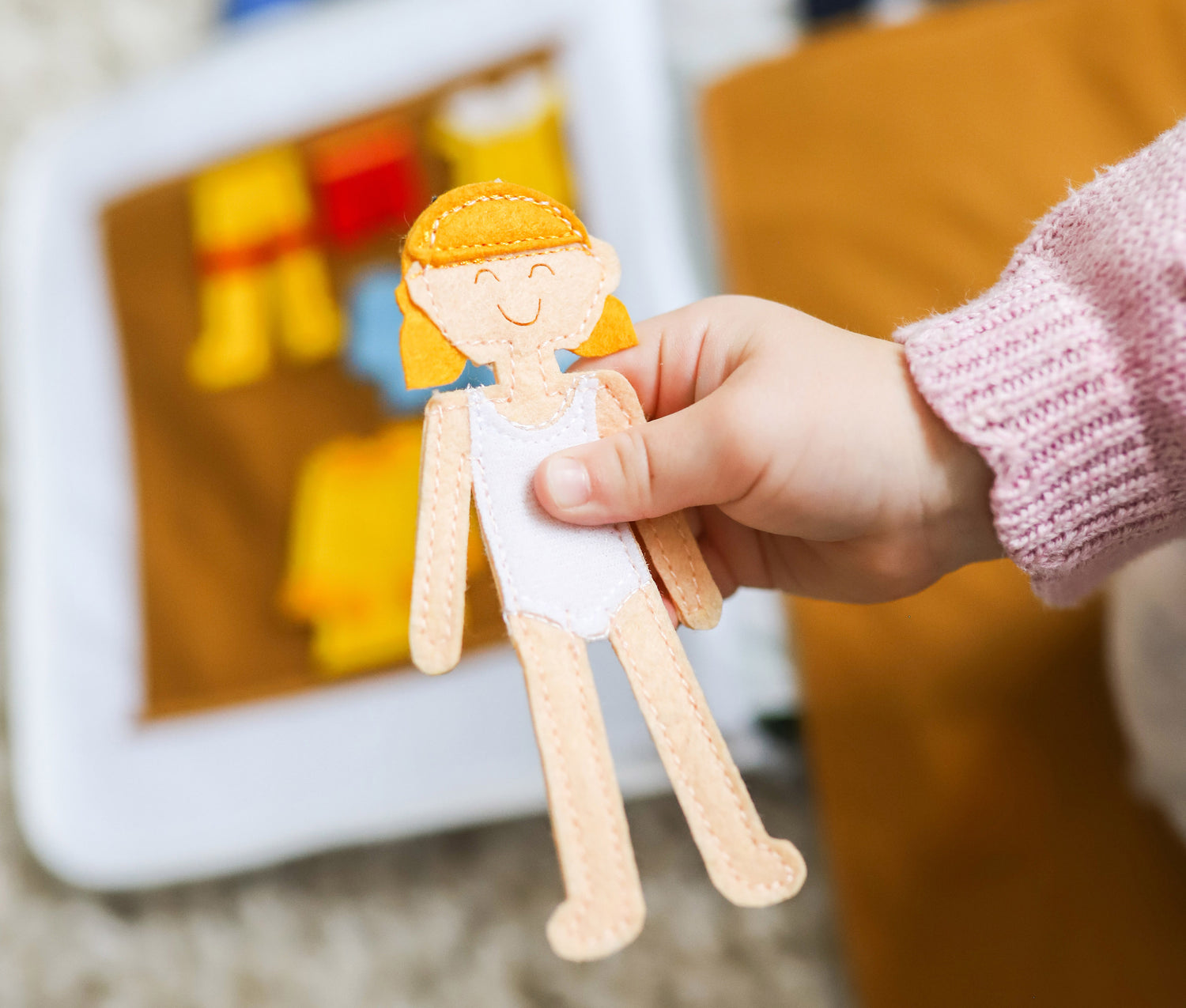 Curious Columbus Fabric Activity Book – Away We Go – Interactive Soft Travel Book